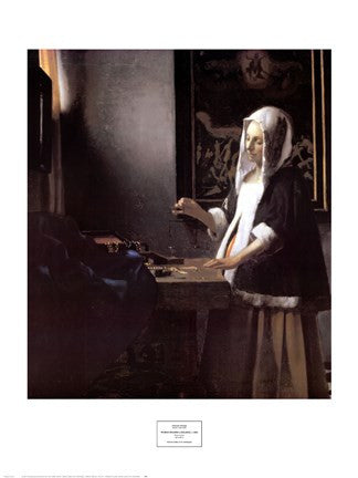 A Woman Holding a Balance on Sale