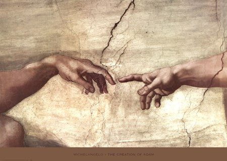 Creation of Adam (hands detail) Fashion